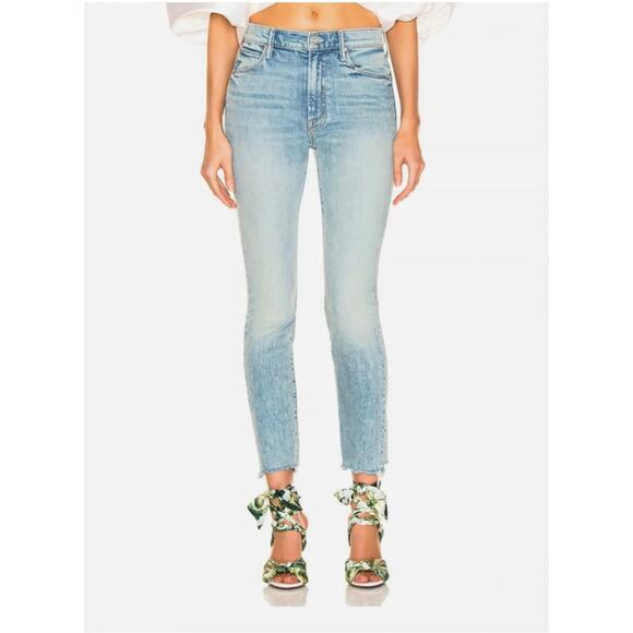 Mother Superior The Stunner Ankle Chew Jean Women 26 Walking on Water Distressed - Picture 1 of 16